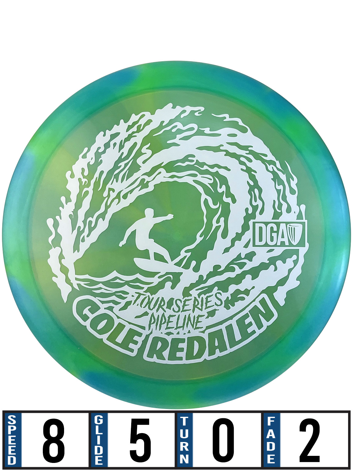 2023 Cole Redalen Tour Series Pipeline - blue-green
