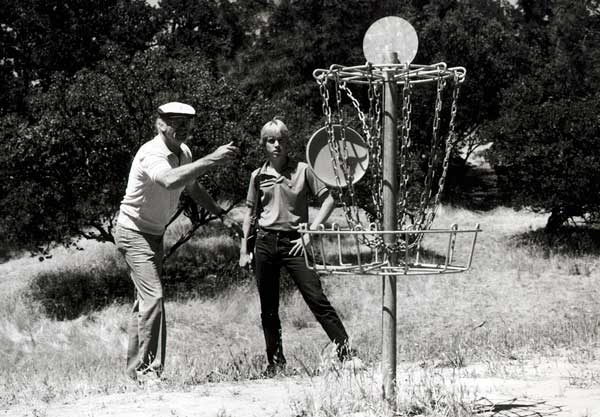Ed Headrick Disc Golf Inventor Playing Disc Golf