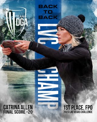 Please help us congratulate your back to back LVC Champion, Catrina Allen!