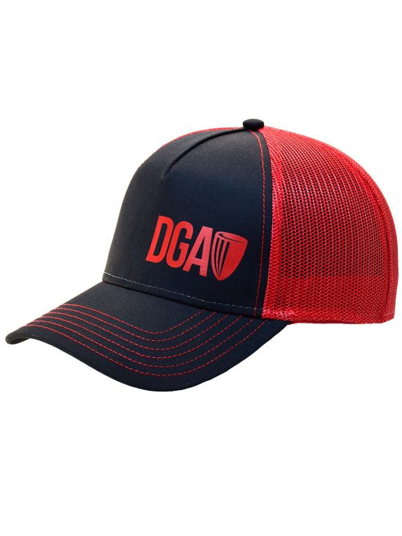 curved-bill-mesh-snapback-dga-logo-black&red-with-red
