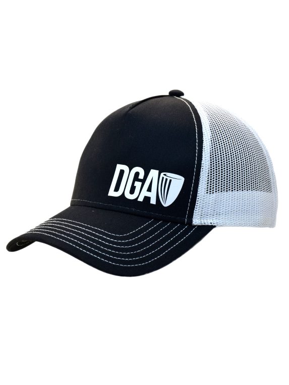 curved-bill-mesh-snapback-dga-logo-black&white-with-white
