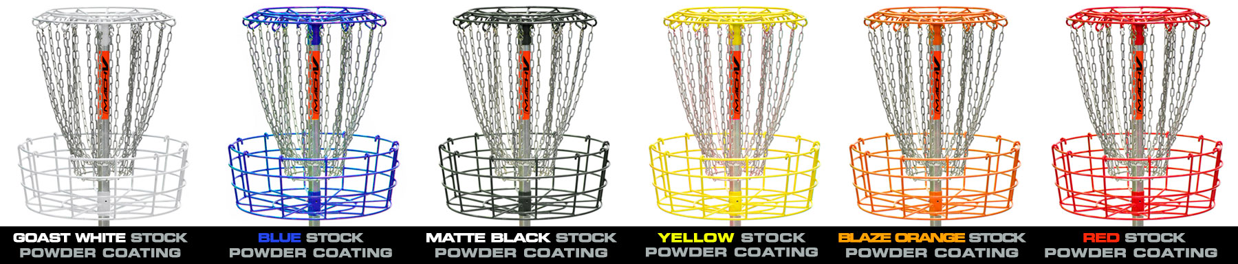 DGA stock powder coated basket color options