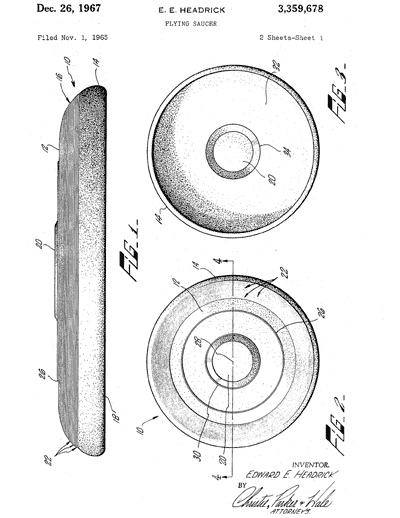 Frisbee Patent by Ed Headrick